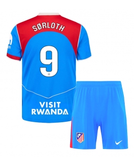 Billige Fotballdrakt Atletico Madrid Alexander Sorloth #9 Replika Tredjedraktsett Barn 2025-26 Kortermet (med bukser)